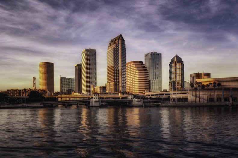 Picture of Tampa Skyline from Tampa Bay